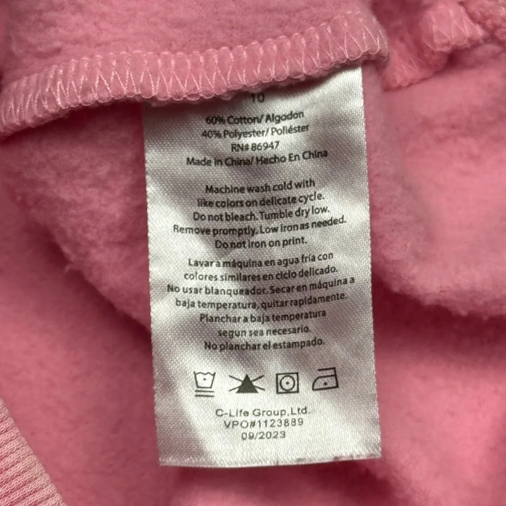 Kids Barbie Pink Tie‎ Dye Glitter Sweatshirt 10